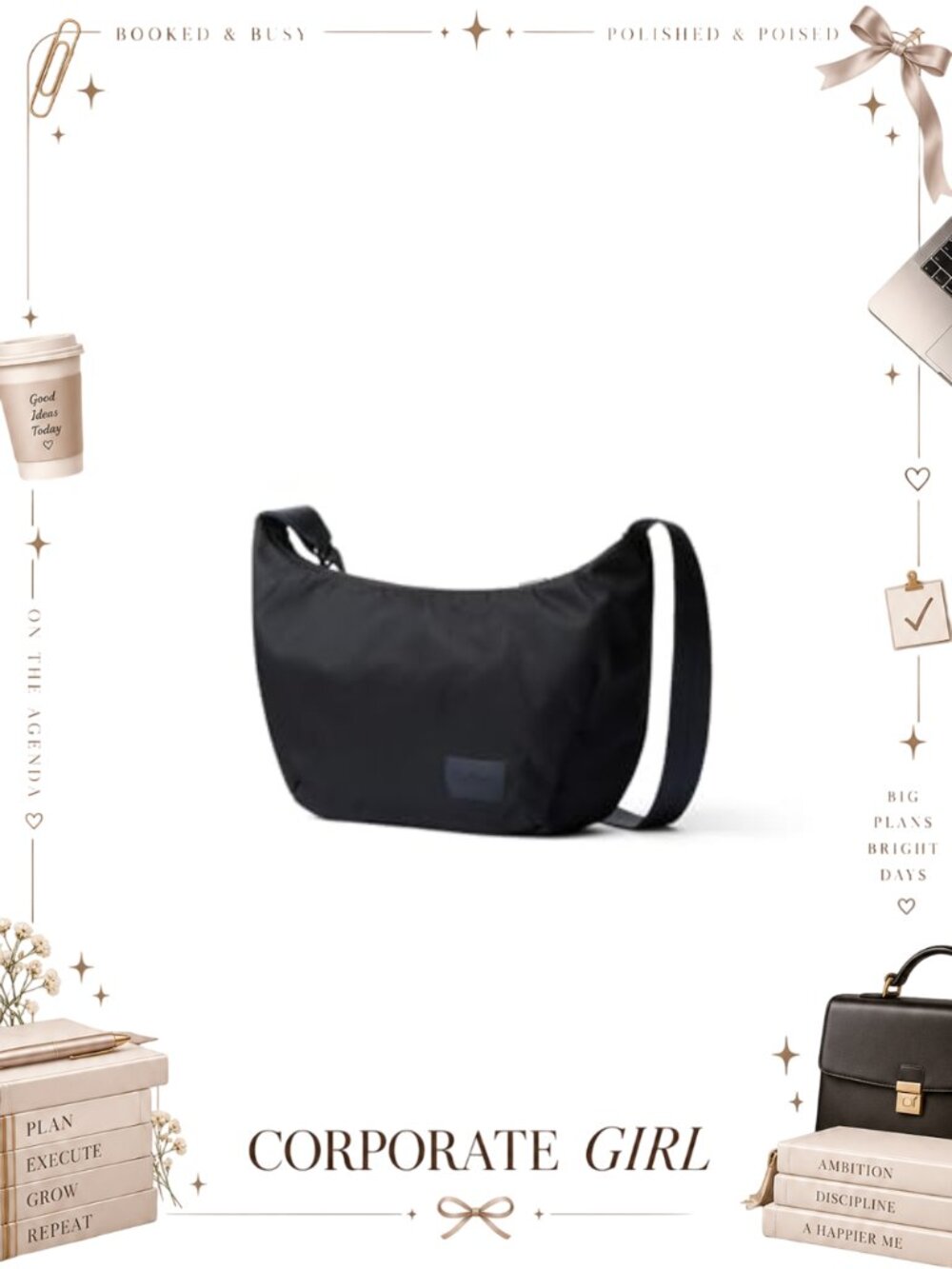 Bellroy Laneway Crescent Bag Mini Crossbody Adjustable Strap Pockets